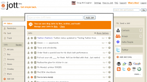 Jott.com interface