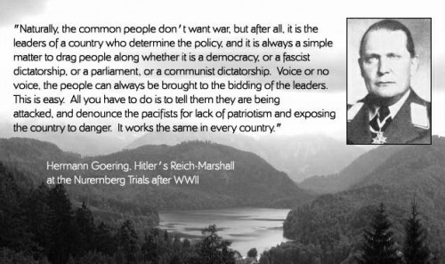 Common people don't want war